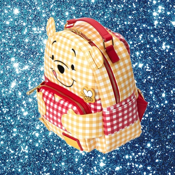 Loungefly Disney Winnie The Pooh Gingham‎ Cosplay Mini Backpack main image 6